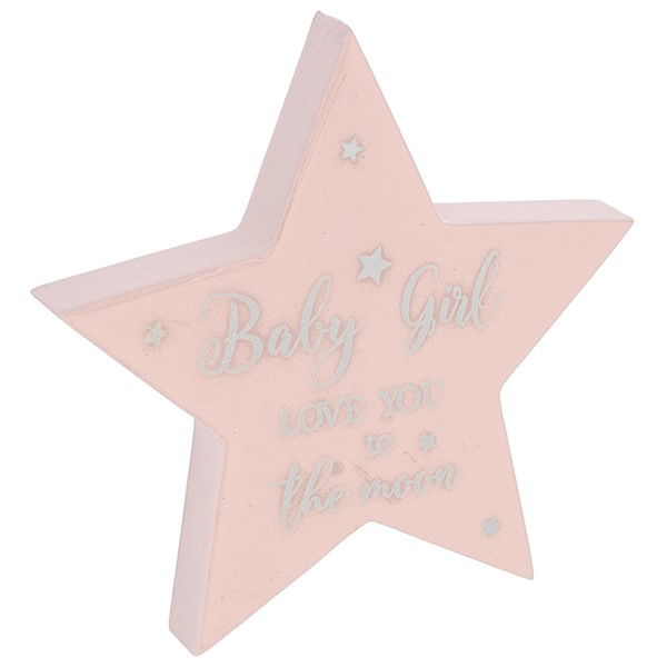 Sparkle Art Standing Star Baby Girl