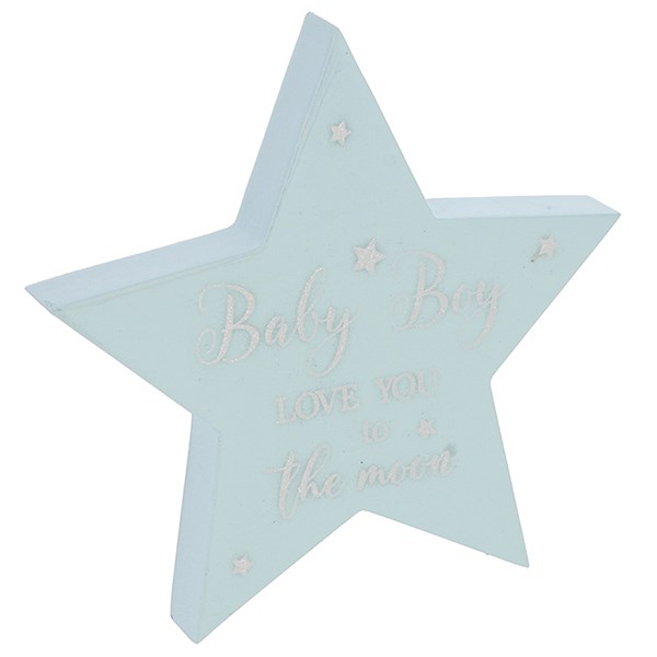 Sparkle Art Standing Star Baby Boy