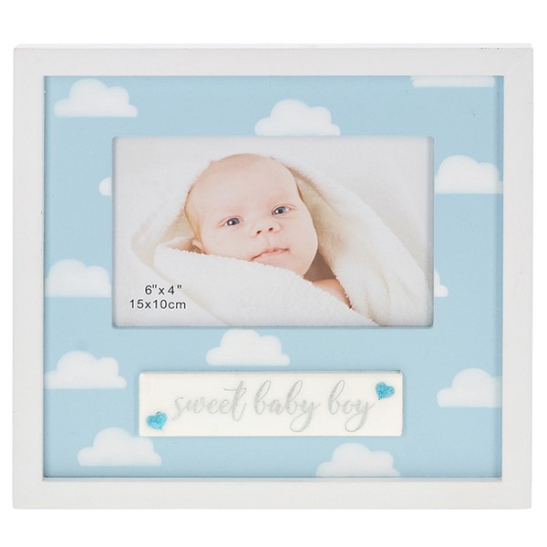 Sparkle Art Frame Baby Boy 6x4