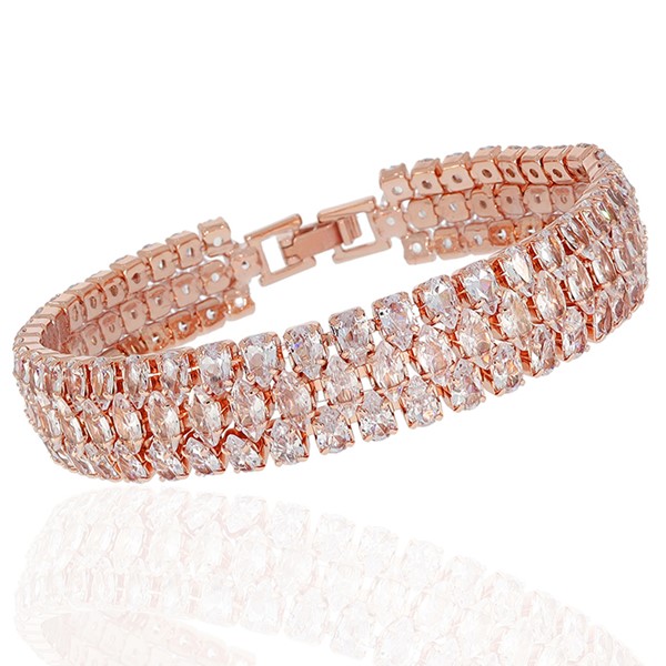 All That Bling Glam & Glitz Rose Gold Plated Bracelet