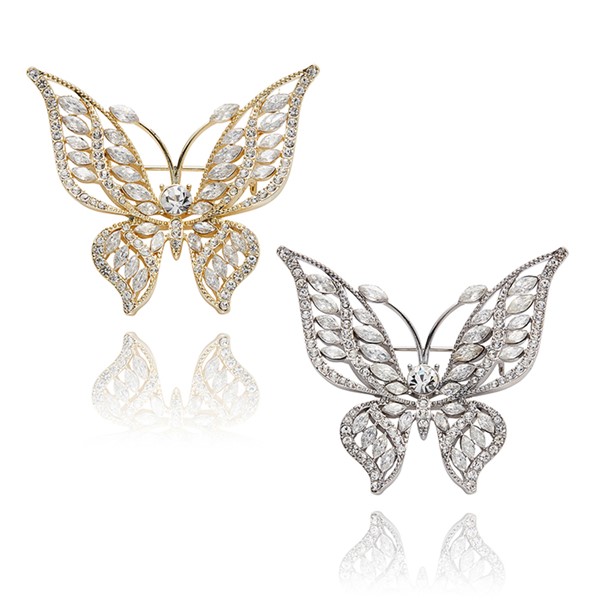 Glamorous Butterfly Brooch