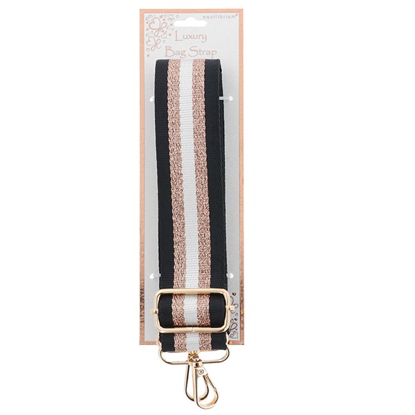 3.8cm Bag Strap Stripes Gold