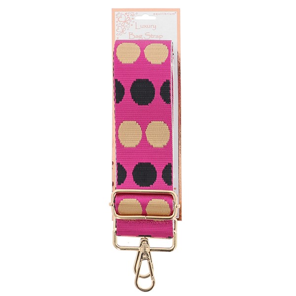 5cm Bag Strap Spots Pink
