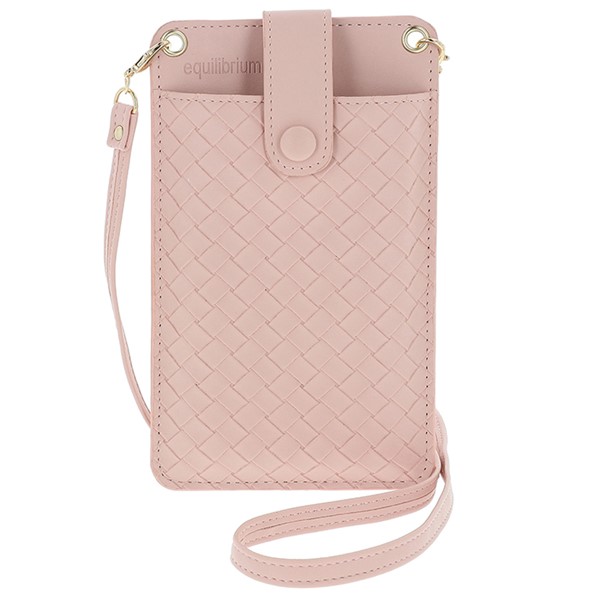 Woven Mobile Phone Pocket Bag Pink