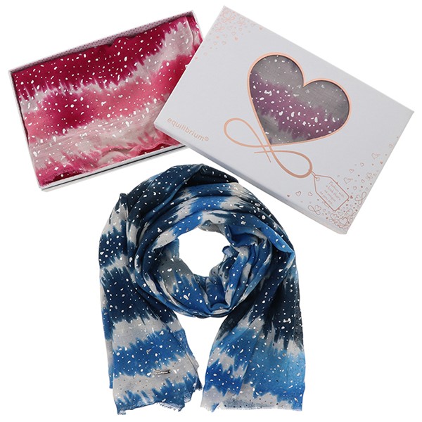 Modern Stripes Foil Boxed Scarf