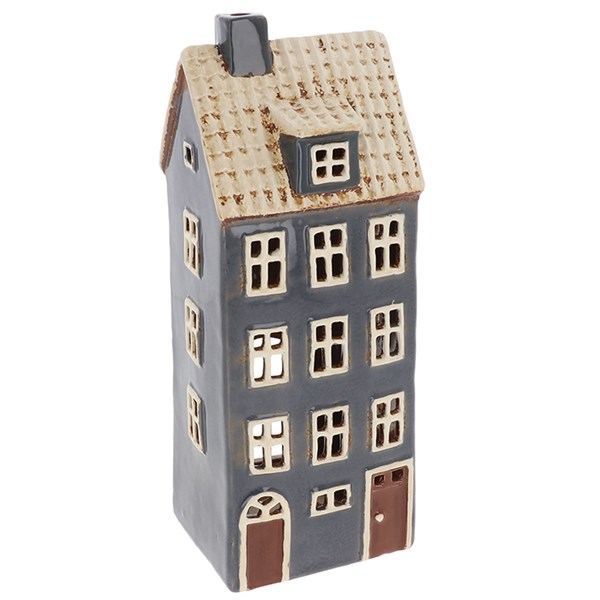 Village Pottery Tall 4 Storey House Tealight