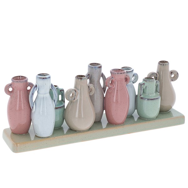 Petite Pottery 9 Stem Urns