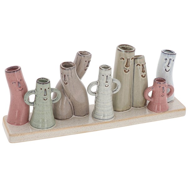 Petite Pottery 12 Stem Faces