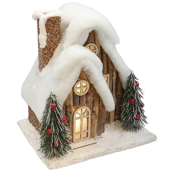 Xmas Forest House Chalet Large LED