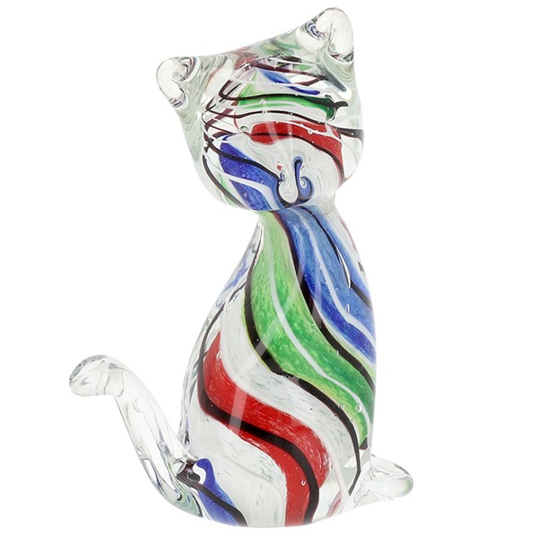 Art In Glass Handmade Cat