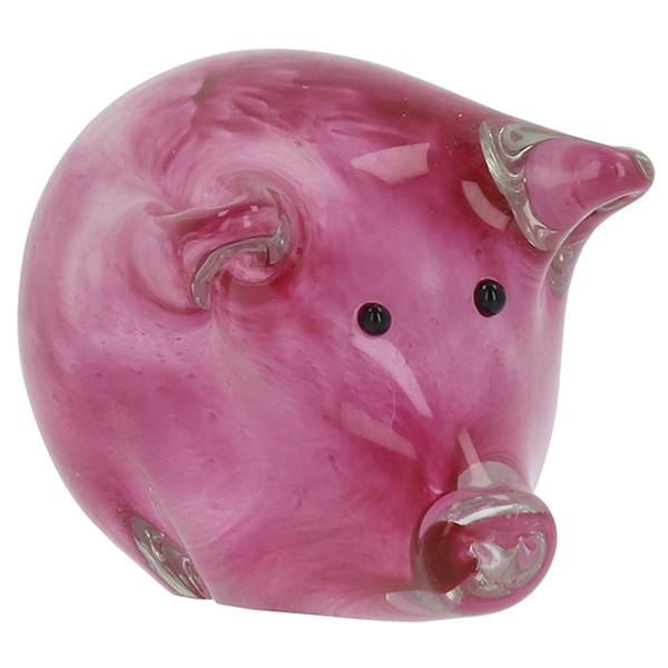 Art In Glass Handmade Pig