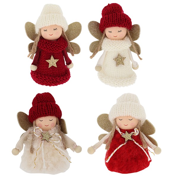 Cosy Xmas Angel Standing