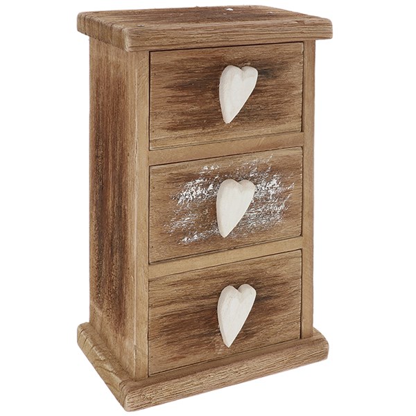 Heart Wood 3 Drawer Chest