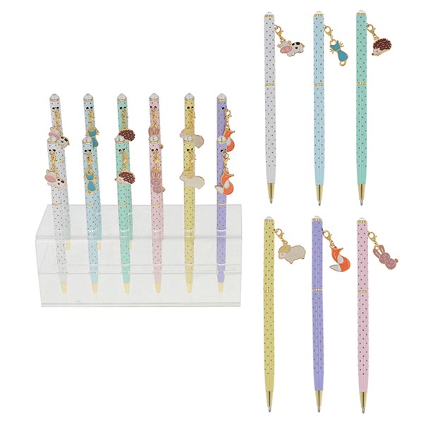 Chic Pastel Charm Pen Animals