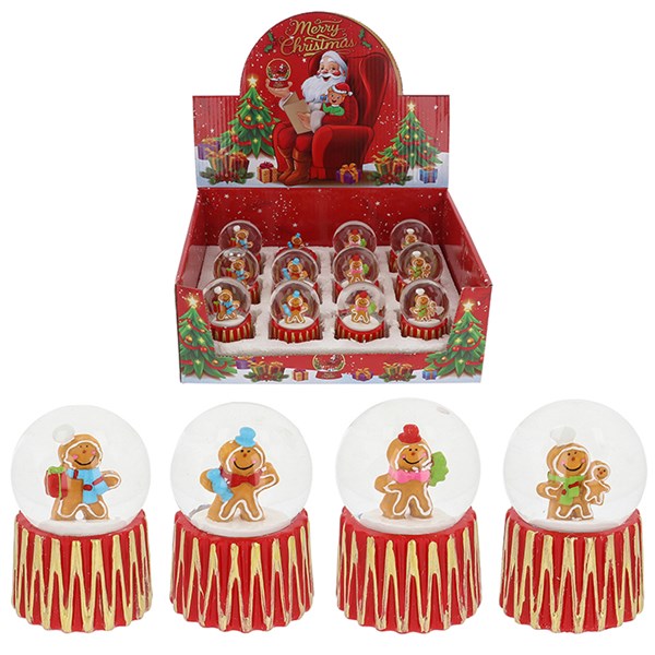 Xmas Gingerbread Man Waterball Small