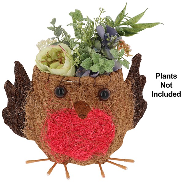 Cute Coir Planter Robin Large