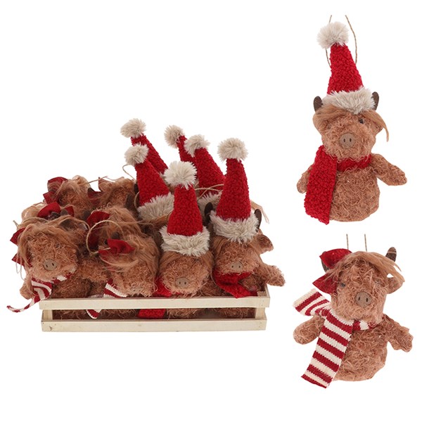 Xmas Highland Coo Crate