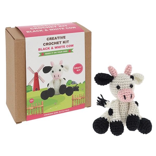 Creative Crochet Black & White Cow