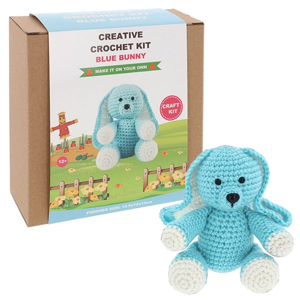 Creative Crochet Blue Bunny