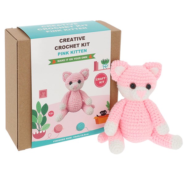 Creative Crochet Pink Kitten