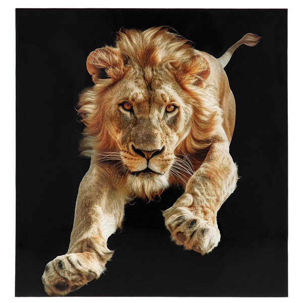 High Definition Art Leaping Lion