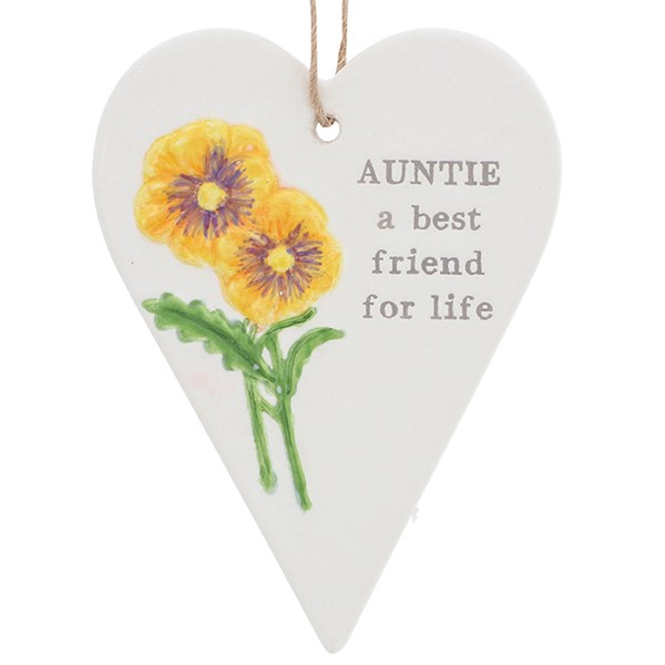 Daisyfield Hanging Heart Auntie