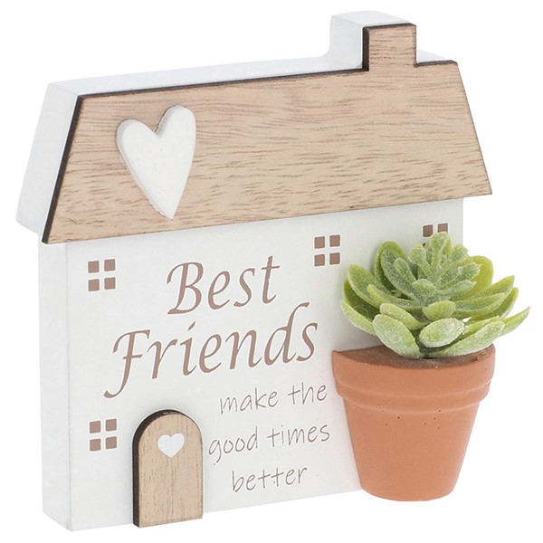 Planted With Love Best Friend Standing Plaque