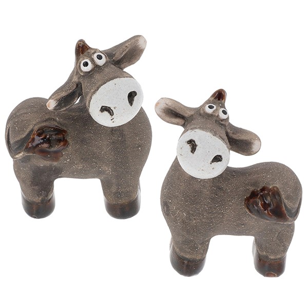 Pottery Craft Donkey Mini