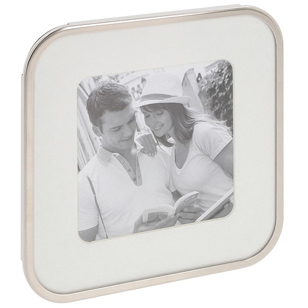Silver Curve Square Frame 4x4