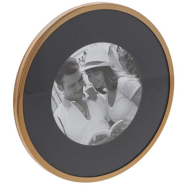 Gold Curve Round Round Frame 4x4