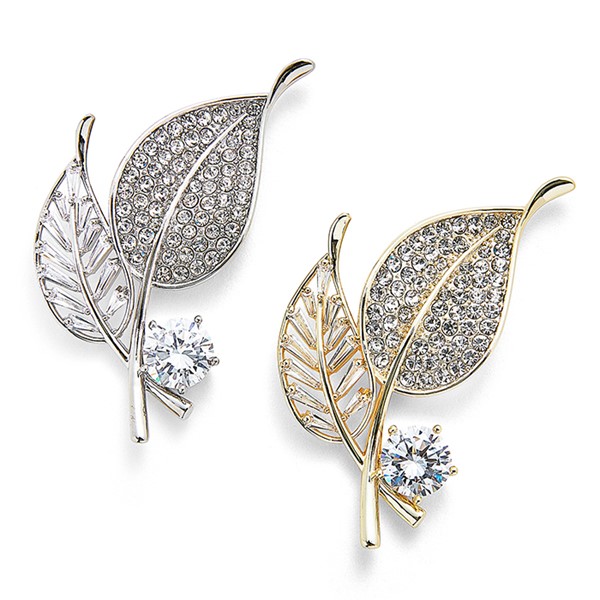 Magnetic Leaves Brooch