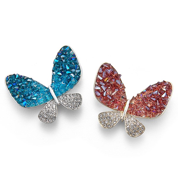 Magnetic Glam Butterfly Brooch