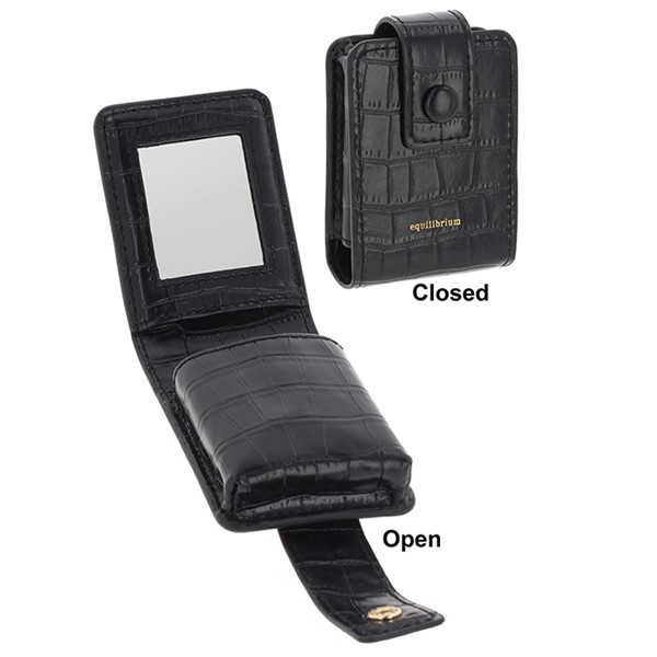 Cosmetic Case With Mirror Black