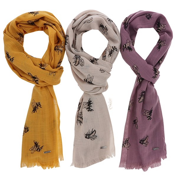 Busy Bees Printed Scarf