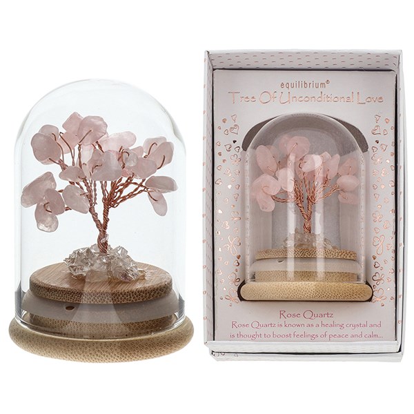 Chakra Tree in Dome Rose Quartz