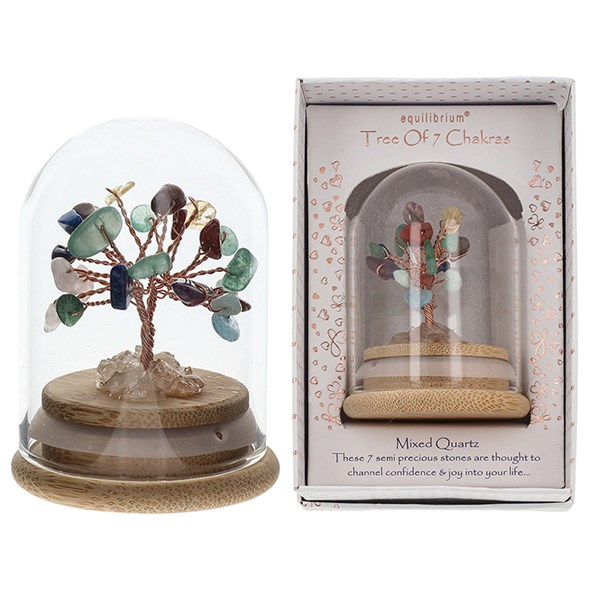 Chakra Tree in Dome Mixed 7 Chakras