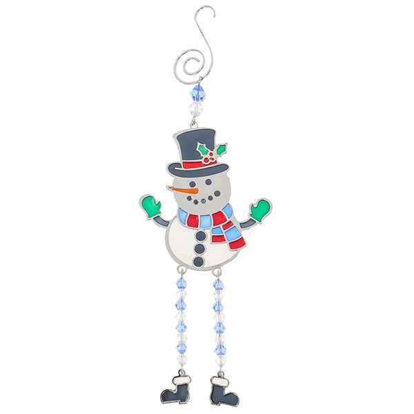 Xmas Dangly Leg Decoration Snowman