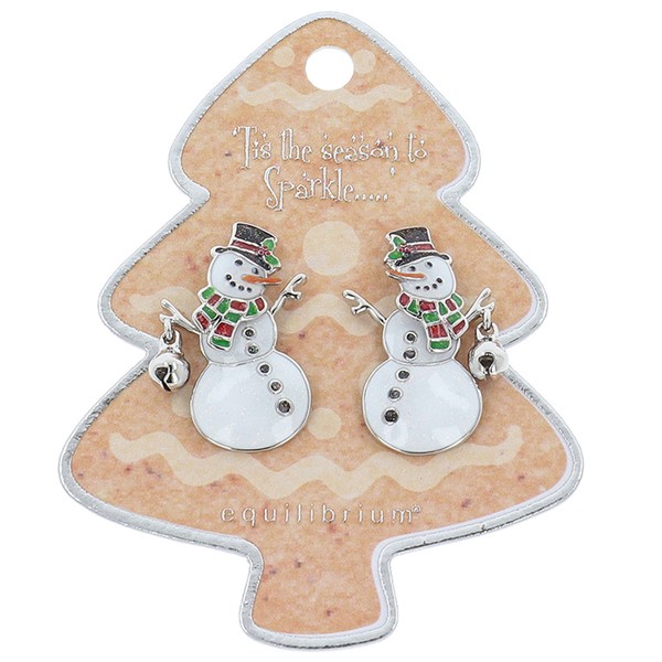 Xmas Moving Earrings Snowman