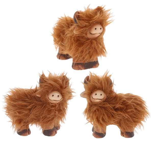 Fluffy Highland Coo Standing Small