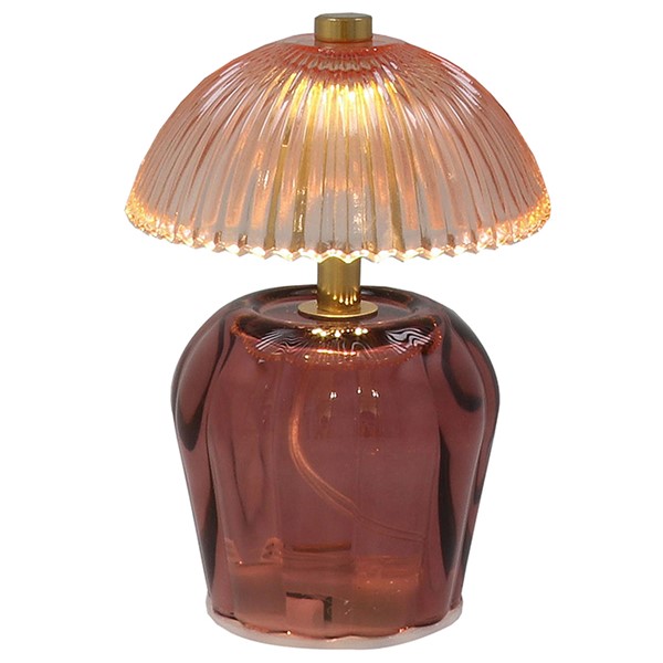 Ritzy Glass LED Lamp Purple