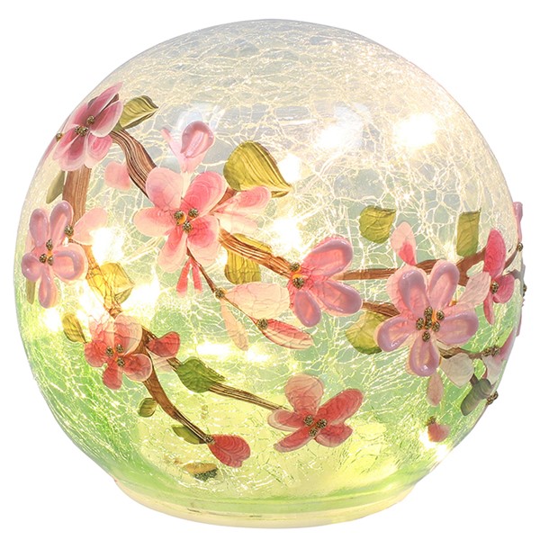 Crackle Blossom LED Ball Small