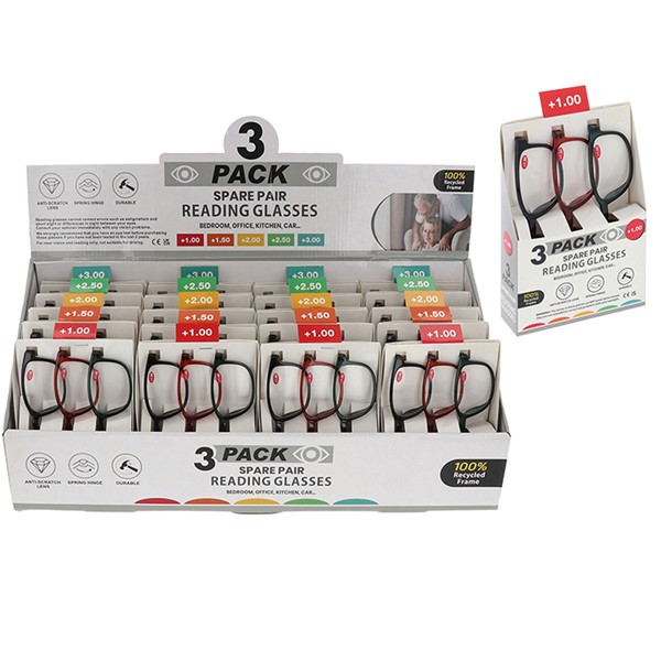 Pack of 3 Reading Glasses