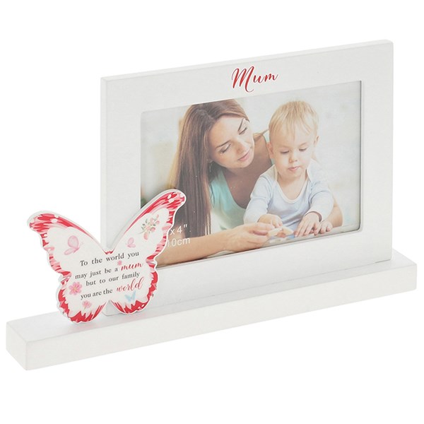 Butterfly Kisses Photo Frame Mum