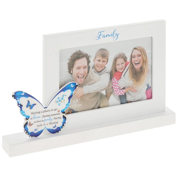 Butterfly Kisses Photo Frame Family