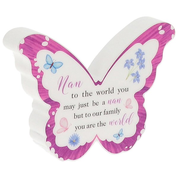 Butterfly Kisses Plaque Nan