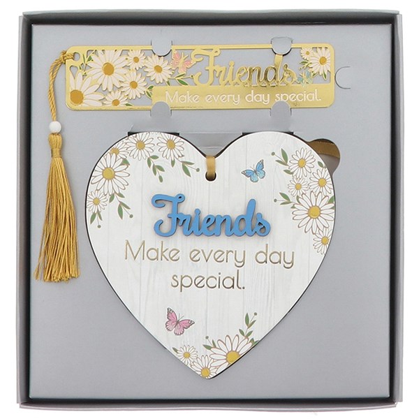 Blossom Heart Plaque Bookmark Friends