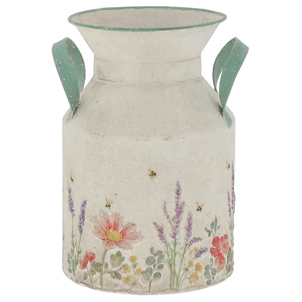 Cottage Garden Tin Milk Churn Small
