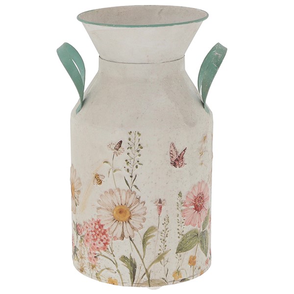 Cottage Garden Tin Milk Churn Large