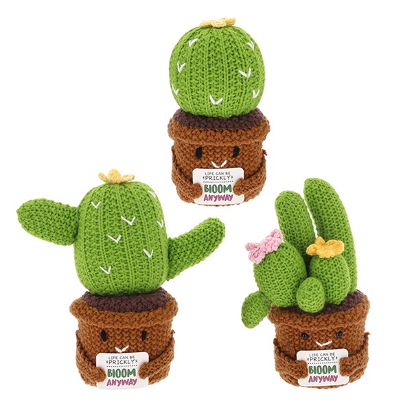Crochet Smiley Pot Cactus