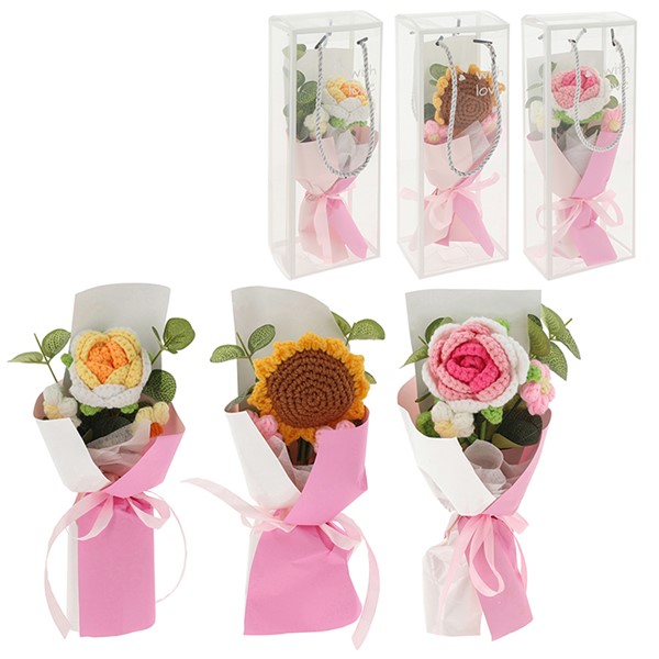 Crochet Bloom Posy Rose Pink